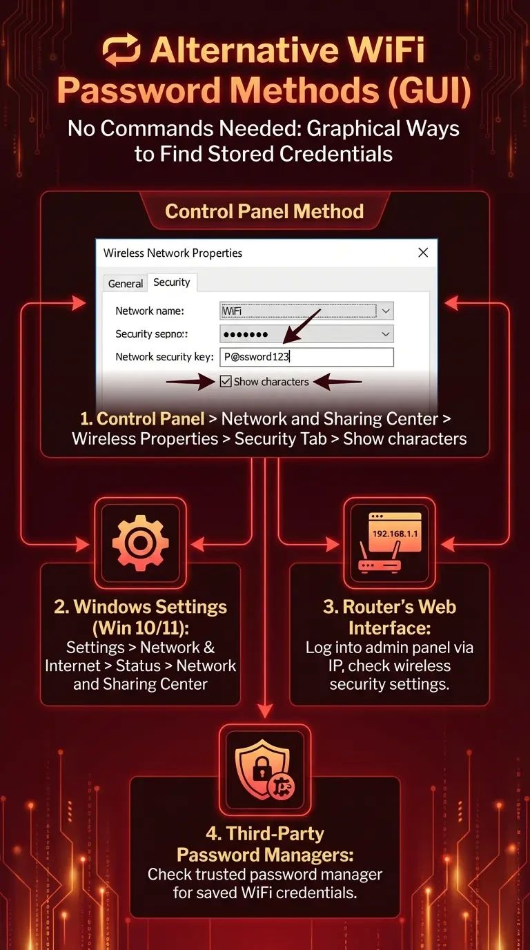 Alternative Methods to Find WiFi Password on Windows